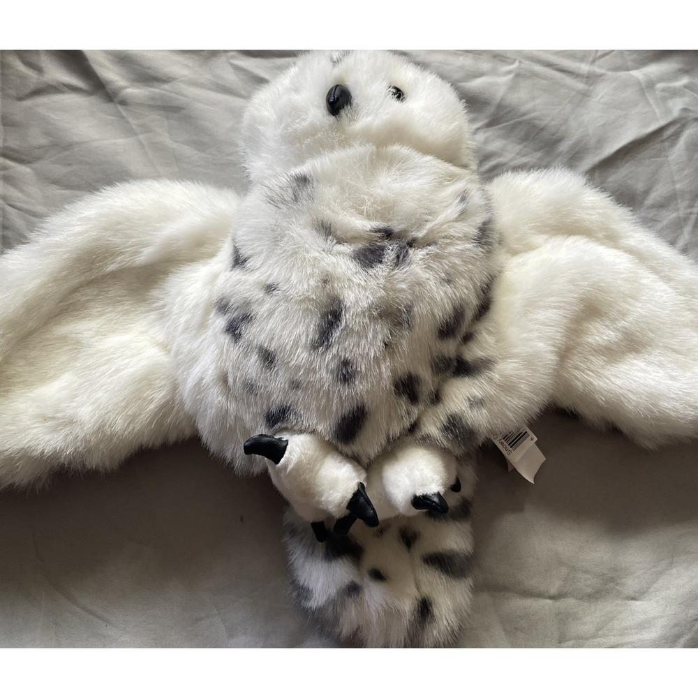 Snowy Spotted Bird Owl Puppet Folkmanis